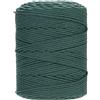 GOHOF Corda in cotone macramè di alta qualità, 4 mm x 300 m, 4 fili intrecciati in morbido cotone, verde scuro