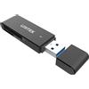 Unitek Lettore di schede Unitek usb-A SD/microSD Nero [Y-9327A]
