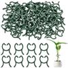 DIELOVEHUA 100 Pezzi Clip di Supporto per Piante, Clip per Piante Rampicanti, Clip per Piante da Giardino, Morsetti per Piante Rampicanti, Clip per Pomodori, Riutilizzabili