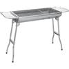 SunJas Barbecue a Carbone Portatile Barbecue Grill Pieghevole in Acciaio Inossidabile Barbecue a Carbonella per 5-10 Persone (110*33.5*71.5 CM)