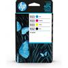 Hp confezione da 4 inchiostri originali 932/933 nero, ciano, magenta, giallo
