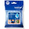 Brother lc521c cartuccia d'inchiostro 1 pz originale ciano
