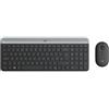 Logitech mk470 tastiera mouse incluso rf wireless qwertz tedesco grafite