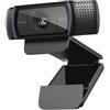 Logitech c920 hd pro webcam, videochiamata full hd 1080p/30fps, audio stereo chiaro, correzione luce hd, funziona con skype, zoom, facetime, hangouts, pc/mac/laptop/tablet/chromebook - nero