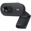 Logitech c505 webcam hd - videocamera usb esterna 720p hd per desktop o laptop con microfono a lunga portata, compatibile con pc o mac