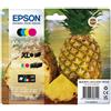 Epson 604xl cartuccia d'inchiostro 4 pz originale resa elevata (xl) nero, ciano, magenta, giallo