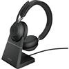 Jabra evolve2 65 auricolare wireless a padiglione ufficio usb tipo a bluetooth nero