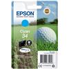 Epson golf ball singlepack cyan 34 durabrite ultra ink