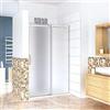 GENERIC Box Doccia Per Nicchia Porta Scorrevole Ingresso Sinistro Vetro 8 mm Temperato Satinato Opaco Anticalcare 140x195 cm