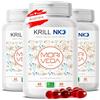 MoriVeda Olio di krill NKO, capsule softgel con Omega 3 6 9 (EPA/DHA), astaxantina, vitamina E, colina e fosfolipidi, certificato MSC e sostenibile, 270 pezzi