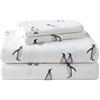 Eddie Bauer Sheet Set 100% Cotone di Alta qualità Premium, Pre-Shrunk e Spazzolato per Una Maggiore Morbidezza, Comfort e Sensazione Confortevole, Rookeries, Completo