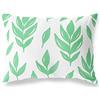 BonaMaison Petrolio Verde-Bianco Fodera per Cuscino Cotone e Copricuscini Federa per Divano Casa Soggiorno Camera da Letto Decorazione Interni ed Esterni, 45x60 Cm - Progettata e Prodotta in Turchia