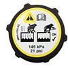 LPFIDI LPF STORE Coperchio radiatore per Fiesta Focus C-Max Mondeo, nero, metallo o plastica, compatibile con auto
