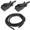 Motoforti Kit Ugelli Lavavetri Per VW Polo 01-12 1 Pz | Nero Plastica OE 6E0955985A/6E0955985B/6E0955985 Per Volkswagen Golf IV 1.4 97-05 Per Volkswagen Passat 1.9 TDI 00-05