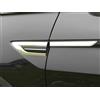 Autophoton Accessori auto per Tiguan 2017 2018 2019 2020 2021 Ala Laterale Parafango Emblema Badge Adesivi Copertura Trim Decorazione (Argento)