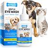 Feeliville Eye Rinse for Dogs, 100ML Collirio per Cani e Gatti 100% Naturale - Pulizia Occhi Cane (contagocce) - Gocce Argento Colloidale