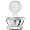 SMEG - Bilancia da Cucina Elettronica KSF01CRWW con Capacità Massima 5 kg Display LCD Colore Acciaio Inox / Crema - SPEDIZIONE GRATUITA