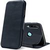 Verco Case per Huawei P Smart+ 2019 Custodia, Cover a Libro Pelle PU per Huawei P Smart Plus 2019 Custodia Premio Booklet Protettiva, Blu