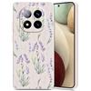 Guxira Cover Protettiva per Xiaomi Redmi Note 14 Pro 5G, Carino Floreale Design Custodia Antiurto Silicone Cover Antipolvere Protettiva Case per Redmi Note 14 Pro 5G - Lavanda