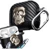 Ysnzaq Lucchetto Teschio in Metallo Design Case per AirPods 4 KLT Oro