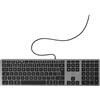 Mobility Lab Clavier Mac Filaire QWERTY - Touches Silencieuses et Design Ultra Slim - Compatibile con, Mac Mini - Connessione USB Plug & Play - Nero/Grigio - Ideale per Ufficio e Casa