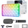 Aputure Amaran Ace 25c Set di treppiede RGBWW LED Illuminatore video 32 W a colori completi per fotocamera 2300 K-10000 K Ricarica rapida Controllo tramite App (bianco)