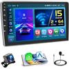 Hikity 2+64GB Android 15 Autoradio per FIAT 500L 2012-2017 Radio CarPlay Android Auto 10 Pollici Touchscreen Auto Radio con WiFi GPS FM RDS Telecamera Posteriore