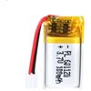 Uxney Batteria agli ioni di litio agli ioni di litio da 3,7 V, 100 mAh, 601120 mAh, con connettore 2P PH con griglia da 2,0 mm