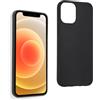 REY Cover in Gel TPU Nera per iPhone 12 Mini 5.4, Ultra Sottile 0,33 mm, Morbido Flessibile, Custodia Silicone
