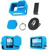 Fututech Cover in Silicone per GoPro Hero 13 Black Custodie di Protezione Copriobiettivo Coperture Laterali Cordino per Action Camera Kit Accessori (Blu)