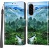 Haninsuze Cover per Samsung Galaxy A56 5G, Portafoglio PU Pelle, Foresta | Interno TPU Antiurto, Anti-Graffio, Fessura per Schede, Supporto Stand, Design Libro, Flip