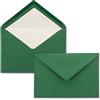 NEUSER PAPIER 15 buste da lettera C5, colore verde scuro, foderate in carta velina bianca, 110 g/m² e 22,9 x 15,5 cm, con colla a umido
