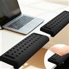 ALKNOT EdgeRest, 2 pezzi da scrivania a forma di L, in memory foam, con base antiscivolo, poggiapolsi per tastiera e mouse, per ufficio, computer, laptop, 30 x 10 cm