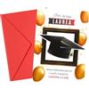 ICE TOYS biglietto auguri laurea formato 17 x 12 cm con rilievo made in Italy (Stile 1)