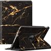FINTIE Rotating Custodia per iPad 10.2 Pollici 9a / 8a / 7a Generazione (2021 2020 2019) con Built-in Pencil Holder - 360 Gradi di Rotante Cover Protettiva Case con Auto Svegliati/Sonno, Obsidian