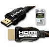 bivani Certificato 8K HDMI 2.1a - Cavo HDMI 4 metri 48 Gbps Premium Ultra High Speed Certificato - HDR10+, Ethernet ad alta velocità - PS5 & Xbox Series X Ready - Cappotto in nylon - Serie Elite - 4M