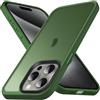 Anqrp Custodia serie Matt Zero per iPhone 15 Pro, sottile [Protezione militare e protezione della fotocamera] Custodia protettiva traslucida