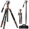 K&F CONCEPT Treppiede Fotocamera e Monopiede 173cm, Treppiede in Carbonio