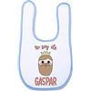 Supermolon 01010 - Gaspar Bavaglino per bebè, con velcro, blu celeste, unisex