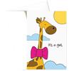 MelaAnnurca storie di carta Biglietto d'auguri - it's a girl - nascita - bambina - fiocco rosa - gli stampati- biglietto d'auguri (formato 15 x 10,5 cm) - vuoto all'interno, ideale per il tuo messaggio personale.