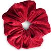 SXQLYH Elastico per capelli Scrunchie in velluto elastico, grande elastico per capelli, spesso, morbido e comodo, per coda di cavallo, per capelli lunghi e spessi (rosso bordeaux)