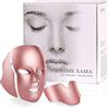 HIME SAMA Maschera Led Viso Professionale, 7 Colori Maschera Viso Led Blu Luce Rossa Terapia Antietà Collagene Ringiovanimento Viso Professionale, Maschera Led Collo & Viso per uso domestico A-021