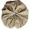 SXQLYH Elastico per capelli Scrunchie in velluto a coste, 18 cm, spesso, morbido e comodo, per coda di cavallo, per capelli invernali bobble da donna, capelli lunghi spessi (beige)