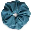 SXQLYH Elastico per capelli Scrunchie in velluto a coste, 18 cm, spesso, morbido e confortevole, per coda di cavallo, per capelli invernali bobble da donna, capelli lunghi spessi (blu)