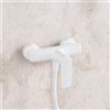 Fortis Mosa rubinetto doccia monocomando, esterno, 0951100MW, Mosa bianco opaco [Rubinetteria Bagno > Rubinetteria Doccia]