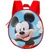 Disney Topolino Happy Run-Zaino Eggy, Blu, 24 x 28 cm, Capacità 6 L