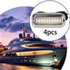 4 Pezzi Luci Trasom Barche 27LED Compatte Illuminazione Subacquea Inox