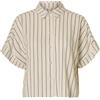 SELECTED FEMME Selected Female Crop Camicetta Strisce, Conchiglia, 46