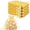 ChicQuench 50PCS Sacchetti Organza,8×10cm/3.14×3.93inch Porta Caramelle,Sacchetti per Caramelle,Sacchetti Confetti,Sacchetti Portaconfetti,Sacchetti Tulle per Confetti,sacchetto con coulisse,Sacchettini Laurea