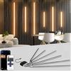 LICHASER 6 Nero Incasso LED Striscia per Pannelli Fonoassorbenti, WiFi Profilo Alluminio per Strisce LED Compatibile con Alexa, Bianca Calda Autoadesiva per Pannelli Acustici (40*2+60*2+90*2 cm)
